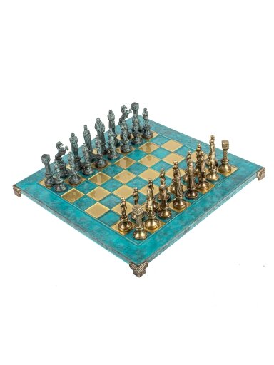 „Renaissance“ metalinių šachmatų rinkinys su 36cm šachmatų lenta Manopoulos „Renaissance“ metalinių šachmatų rinkinys su 36cm šachmatų lenta Manopoulos