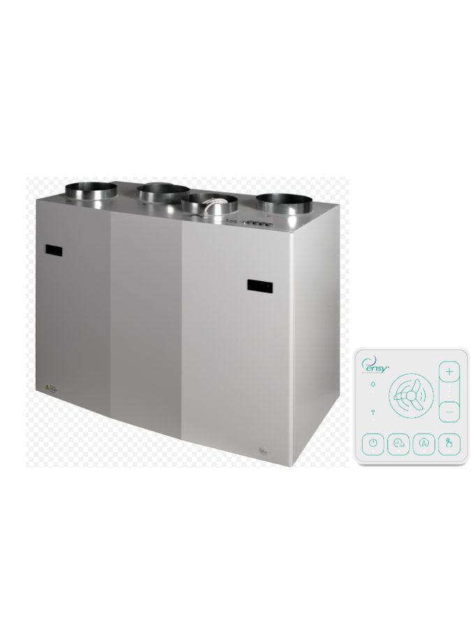 Rekuperatorius ENSY WAVE 550BH/1 vert. deš. p. 794 m³/h su Wi-Fi ir Bluetooth valdikliu