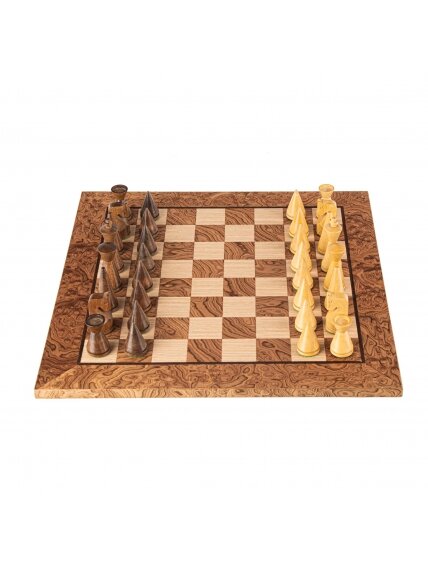 Riešutmedžio Šachmatų rinkinys 40cm su modernaus stiliaus figūrėlėmis Manopoulos 3 Riešutmedžio Šachmatų rinkinys 40cm su modernaus stiliaus figūrėlėmis Manopoulos 3