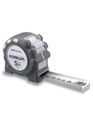 Ruletė INOX RUBBER 5 m x 19 mm