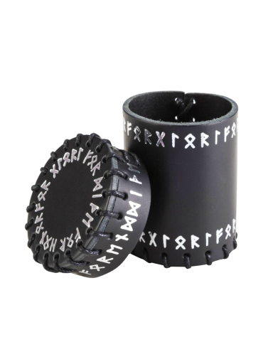 Runic Black Leather kauliukų puodelis