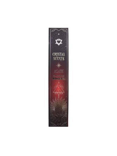 Šafrano Aromato Natūralūs smilkalai su Agato kristalais Crystal Scents