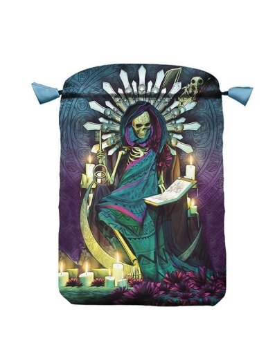 Santa Muerte satininis maišelis kortoms Lo Scarabeo
