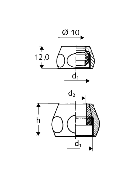 SCHELL veržlė konusinė vamzdeliui 1/2"x10 1 SCHELL veržlė konusinė vamzdeliui 1/2"x10 1