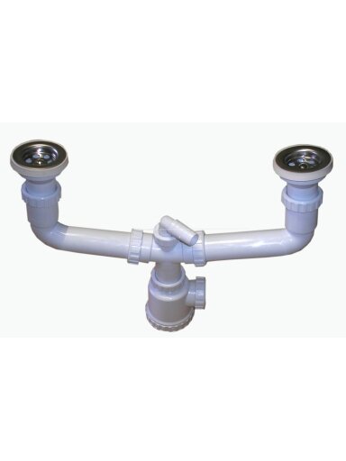 Sifonas WC121B dvigubas