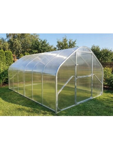 Šiltnamis GREEN Classic 2.75x8 polikarbonatinis rėmas 20x40