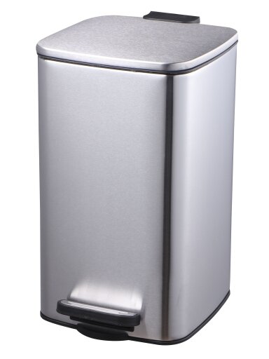 Šiukšlių dėžė AXEN-8L nerūdijančio plieno chromas