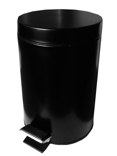 Šiukšlių dėžė COMBO-8L nerūdijančio plieno juoda