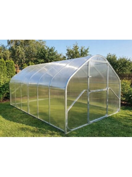 Šiltnamis GREEN Classic PLIUS 2.75x10 polikarbonatinis rėmas 20x40 arkos kas 0,67m