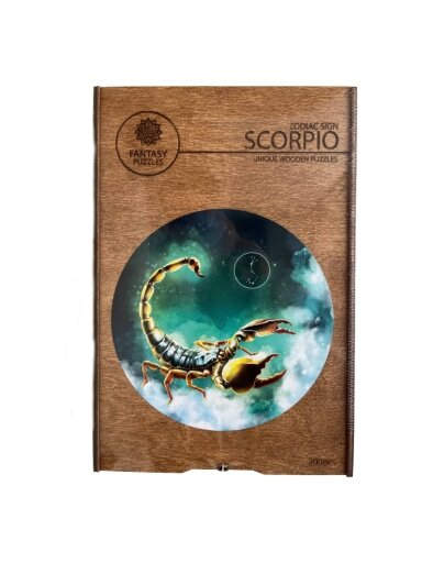 Skorpionas (Zodiakai) Dėlionė Iš Medžio (200 detalių) Fantasy Puzzles