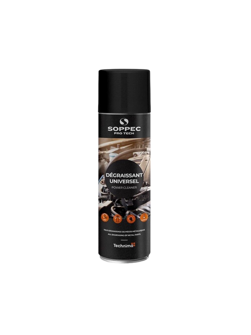 Soppec Power cleaner universalus nuriebalintojas 500 ml (Brake disk cleaner)