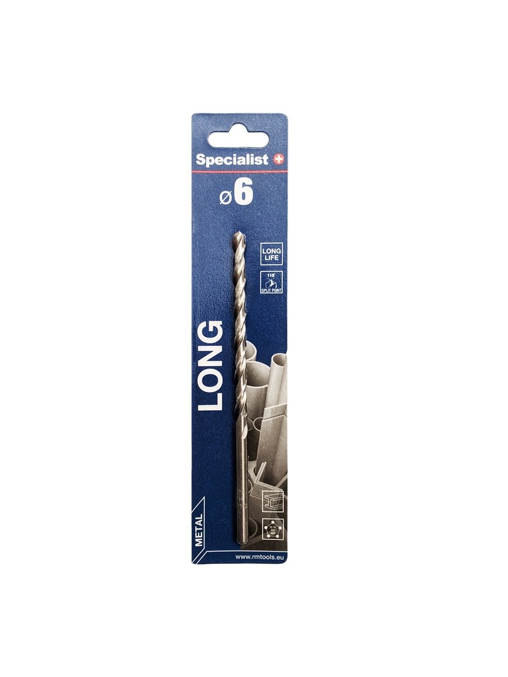 SPECIALIST+ metalo grąžtas LONG DIN340, 6 x 95 mm