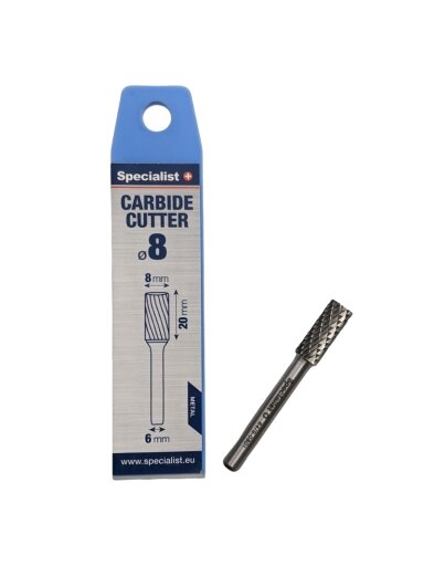 SPECIALIST+ kietmetalio freza ZYAS, 8x20x6 mm