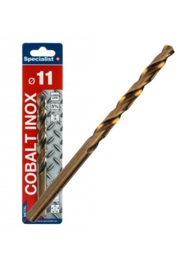 SPECIALIST+ metalo grąžtas COBALT, 11 mm