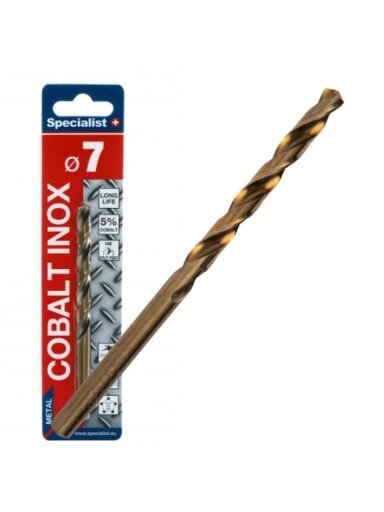 SPECIALIST+ metalo grąžtas COBALT, 7 mm