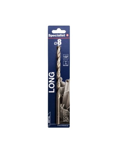 SPECIALIST+ metalo grąžtas LONG DIN340, 8 x 105 mm