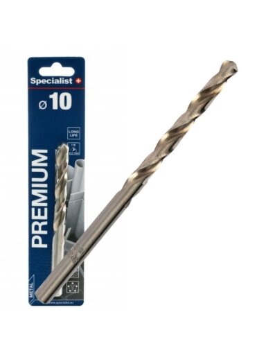 SPECIALIST+ metalo grąžtas PREMIUM, 10 mm