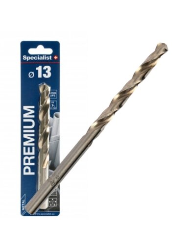 SPECIALIST+ metalo grąžtas PREMIUM, 13 mm