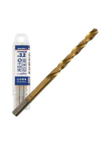 SPECIALIST+ metalo grąžtas TITAN, 3.2 mm, 10 vnt.
