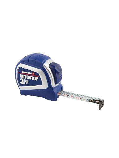 SPECIALIST+ ruletė AUTOSTOP 3 m, 16 mm