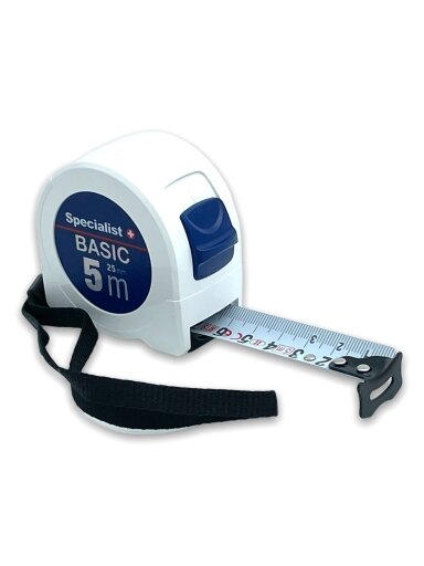 SPECIALIST+ ruletė BASIC 5 m, 25 mm