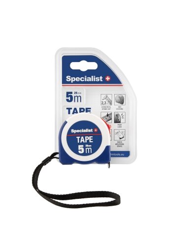 SPECIALIST+ ruletė TAPE 5 m, 25 mm