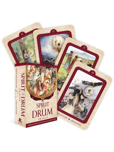 Spirit of the Drum orakulo kortos Rockpool Publishing