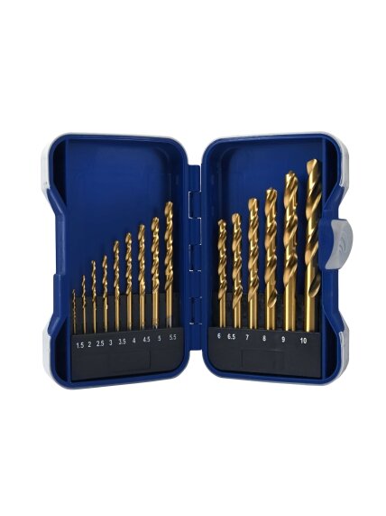 SPECIALIST+ grąžtų rinkinys TITANIUM, 1.5-10 mm, 15 vnt. 1 SPECIALIST+ grąžtų rinkinys TITANIUM, 1.5-10 mm, 15 vnt. 1