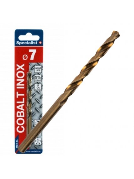 SPECIALIST+ metalo grąžtas COBALT, 7 mm SPECIALIST+ metalo grąžtas COBALT, 7 mm