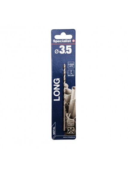 SPECIALIST+ metalo grąžtas LONG DIN340, 3.5 x 73 mm SPECIALIST+ metalo grąžtas LONG DIN340, 3.5 x 73 mm