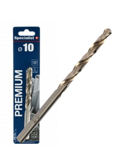 SPECIALIST+ metalo grąžtas PREMIUM, 10 mm SPECIALIST+ metalo grąžtas PREMIUM, 10 mm