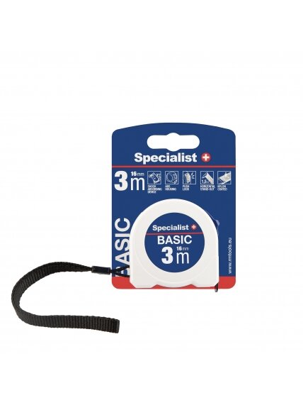 SPECIALIST+ ruletė BASIC 3 m, 16 mm 7 SPECIALIST+ ruletė BASIC 3 m, 16 mm 7