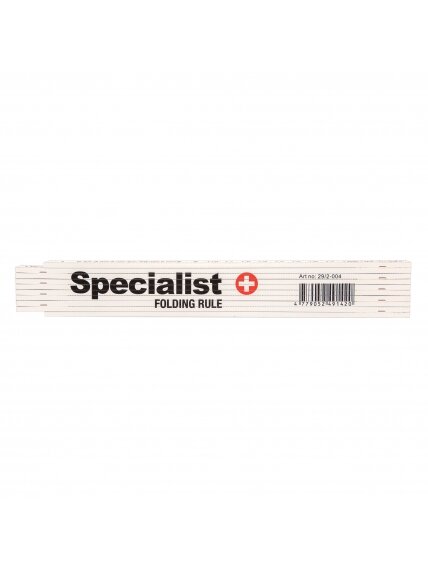 SPECIALIST+ sulankstomas plastikinis metras, 2 m SPECIALIST+ sulankstomas plastikinis metras, 2 m