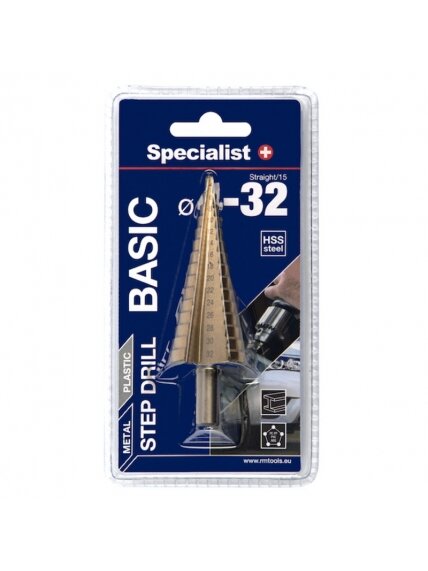 SPECIALIST+ žingsninis grąžtas BASIC, ⌀4-32 2 SPECIALIST+ žingsninis grąžtas BASIC, ⌀4-32 2