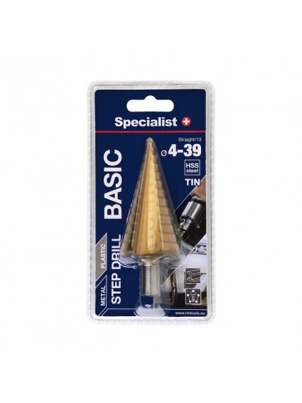 SPECIALIST+ žingsninis grąžtas BASIC, ⌀4-39 2 SPECIALIST+ žingsninis grąžtas BASIC, ⌀4-39 2