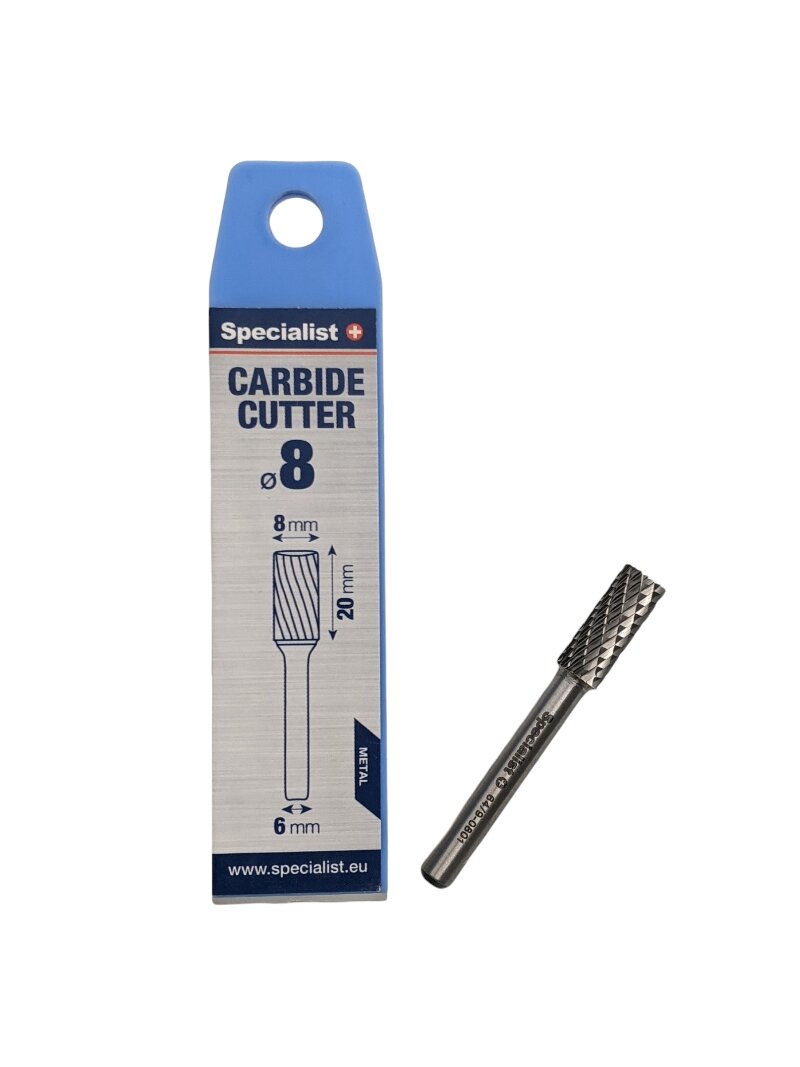 SPECIALIST+ kietmetalio freza ZYAS, 8x20x6 mm SPECIALIST+ kietmetalio freza ZYAS, 8x20x6 mm