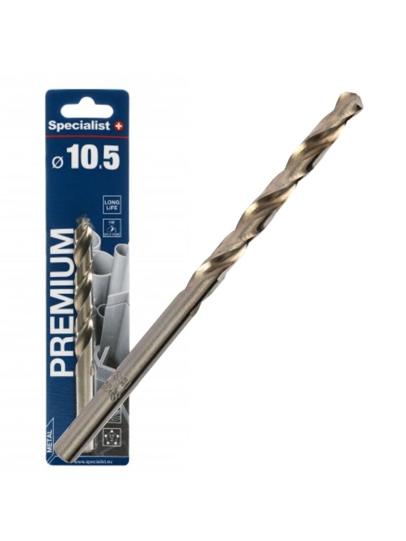SPECIALIST+ metalo grąžtas PREMIUM, 10.5 mm SPECIALIST+ metalo grąžtas PREMIUM, 10.5 mm