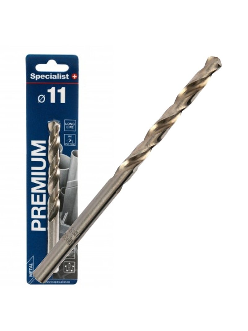 SPECIALIST+ metalo grąžtas PREMIUM, 11 mm