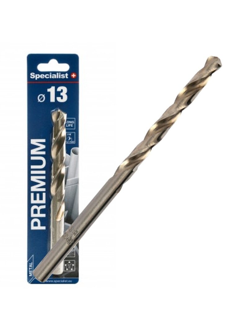 SPECIALIST+ metalo grąžtas PREMIUM, 13 mm