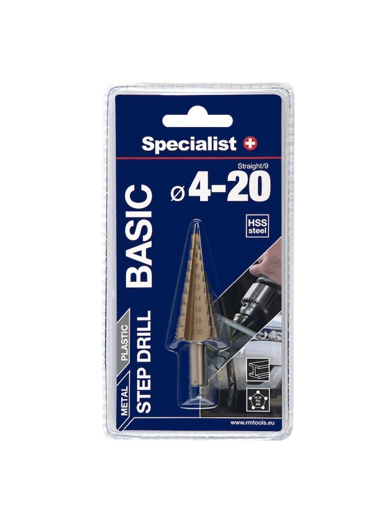 SPECIALIST+ žingsninis grąžtas BASIC, ⌀4-20 1