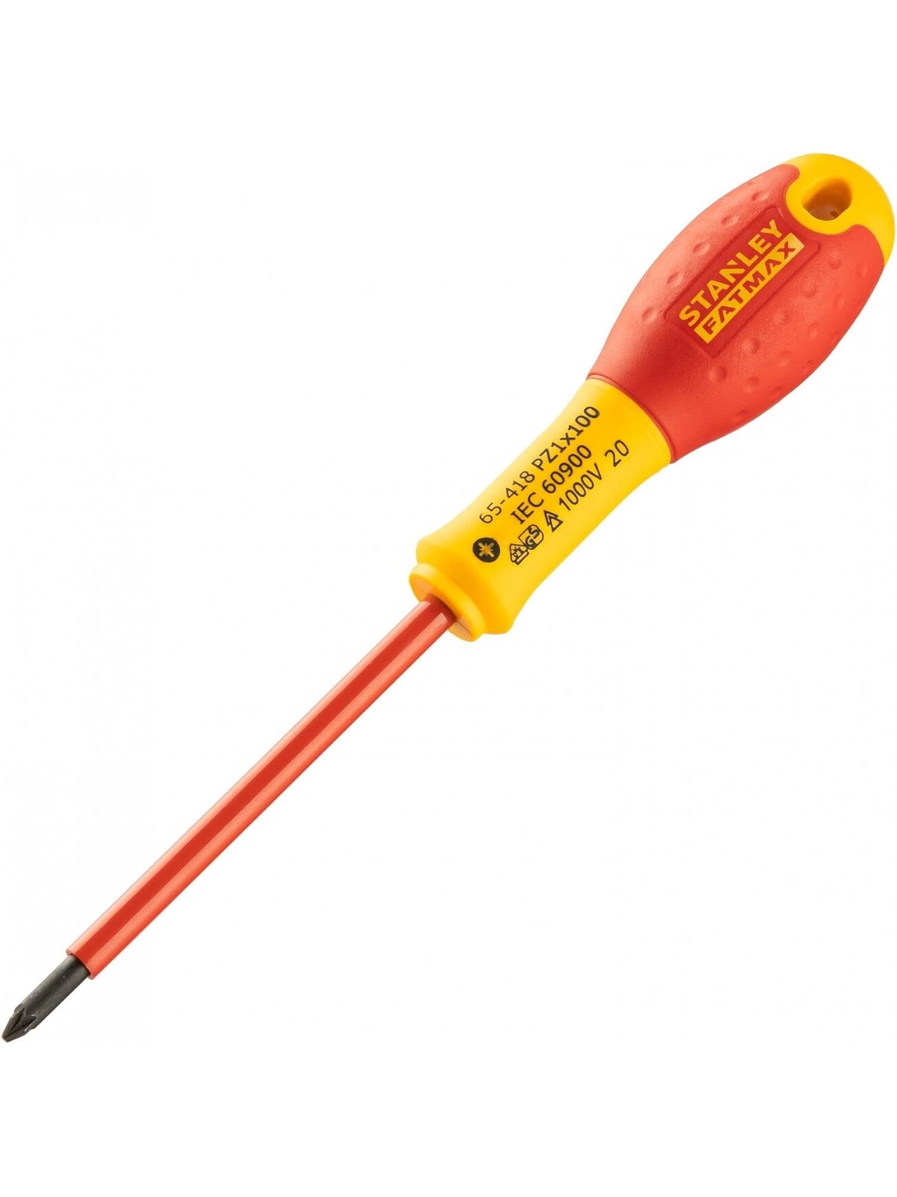 Stanley Fatmax el. atsuktuvas VDE PZ1x100 mm, 1000V (su blisteriu) Stanley Fatmax el. atsuktuvas VDE PZ1x100 mm, 1000V (su blisteriu)