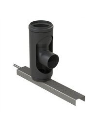 STARR alkūnė su laikikliu d60/80, 87', juoda STARR alkūnė su laikikliu d60/80, 87', juoda