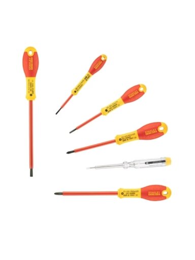 Stanley Fatmax VDE el. atsuktuvų rink. 6 vnt., 1000V