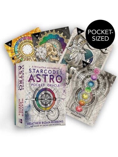 Starcodes Astro Pocket Oracle kišeninės orakulo kortos Hay House
