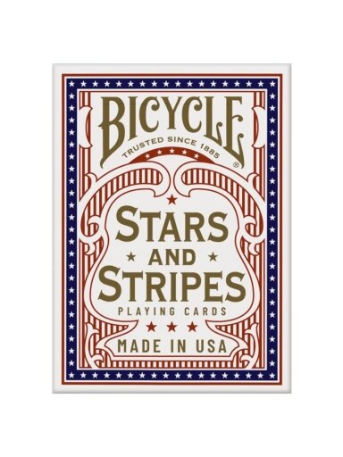 Stars and Stripes žaidimo kortos Bicycle
