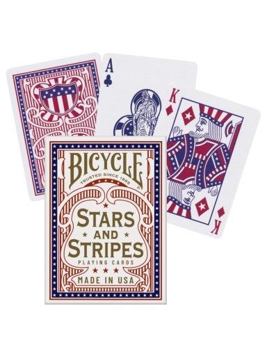 Stars and Stripes žaidimo kortos Bicycle