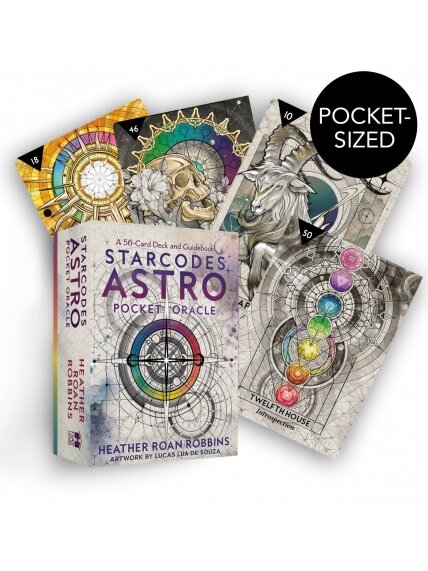Starcodes Astro Pocket Oracle kišeninės orakulo kortos Hay House Starcodes Astro Pocket Oracle kišeninės orakulo kortos Hay House