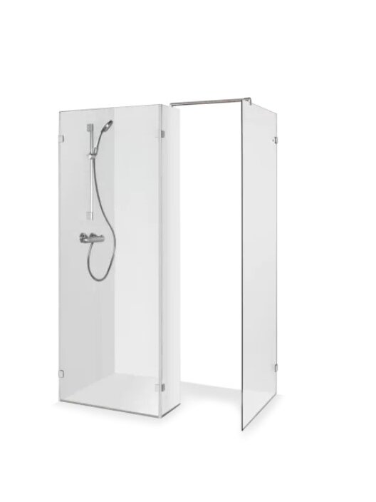 Standartinė dušo kabina be durelių BONA 160x90x200 , skaidrus st. , chromas , Standartinė dušo kabina be durelių BONA 160x90x200 , skaidrus st. , chromas ,
