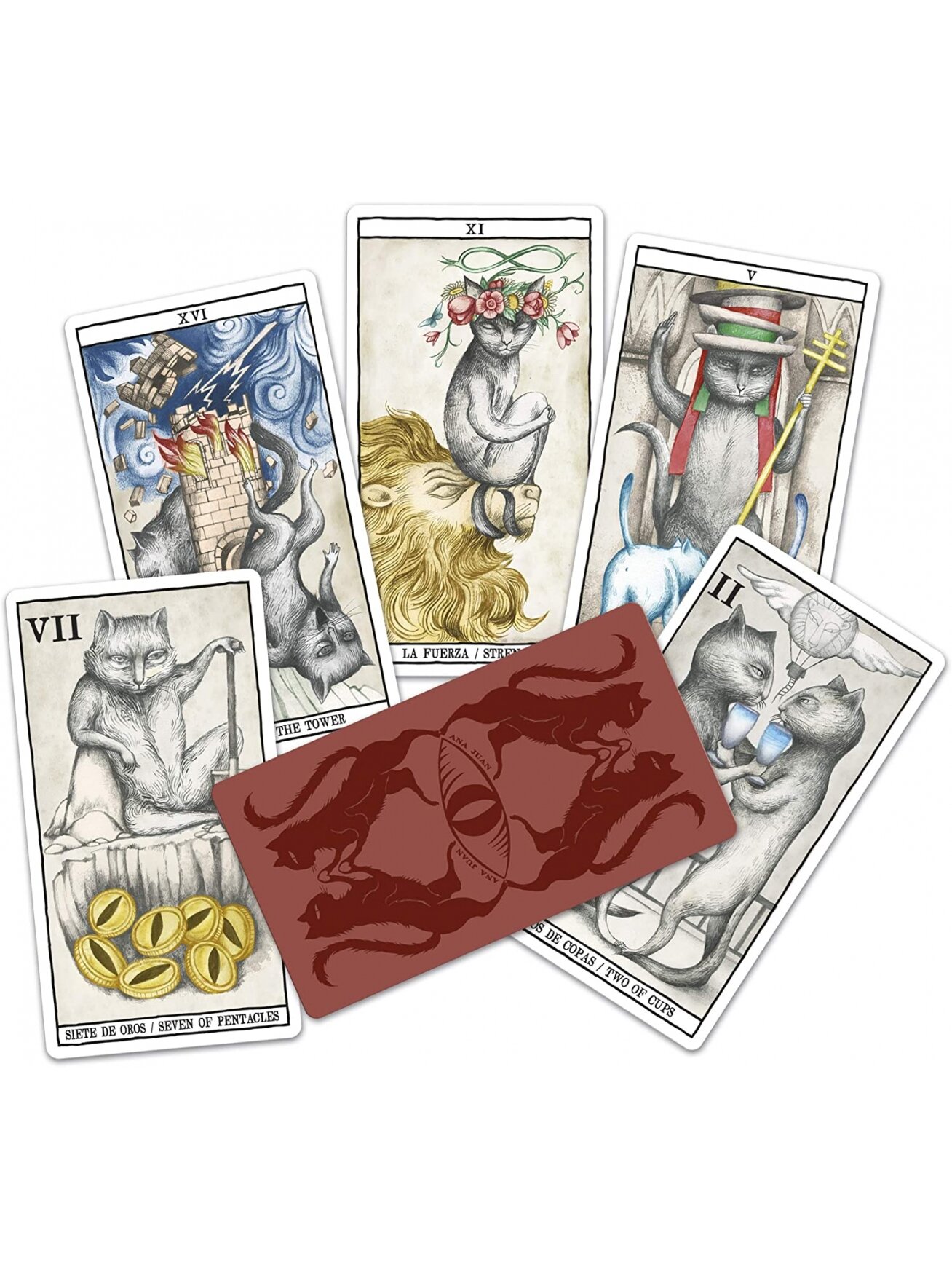 Tarot Cats kortos Fournier 2