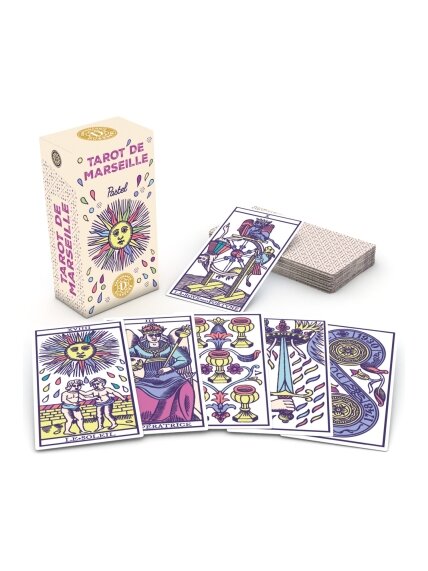 Tarot de Marseille Pastel taro kortos Dusserre by Cartamundi 1 Tarot de Marseille Pastel taro kortos Dusserre by Cartamundi 1